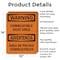 Signmission Combustible Dust Area Bilingual OSHA Warning Sign, Aluminum, 10in W x 14in L, 2PK OS-2PACK-WS-A-1014-L-12524 - alternate 2